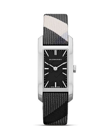 Burberry Tank Check Strap Watch, 20mm 